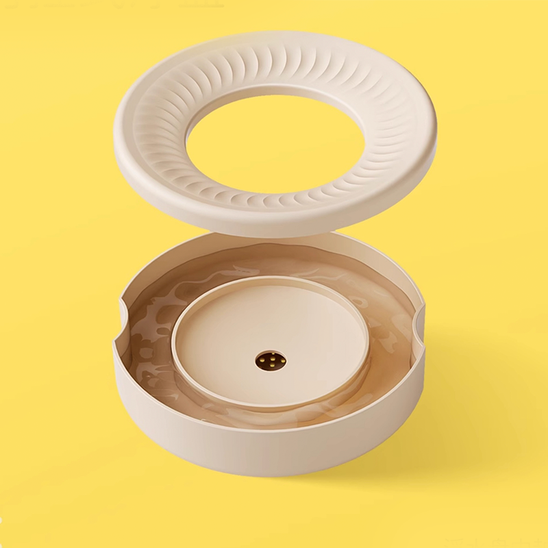 Cat Water Fountain Floating No-Spill Dog Stainless Steel Bowl Set - PIKAPIKA