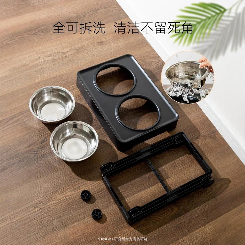 Elevated Dog Bowl with Stand Stainless Steel Feeder - PIKAPIKA