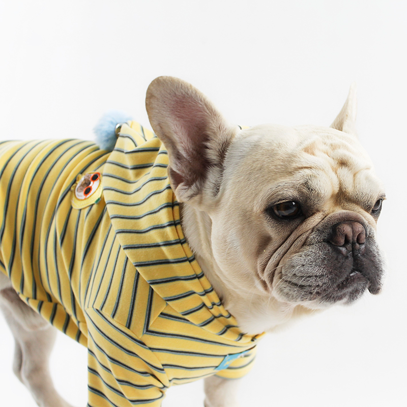 bulldog sweater for dog Warm Hooded Hoodie Bulldog Pug Winter Outfit Dog Clothes