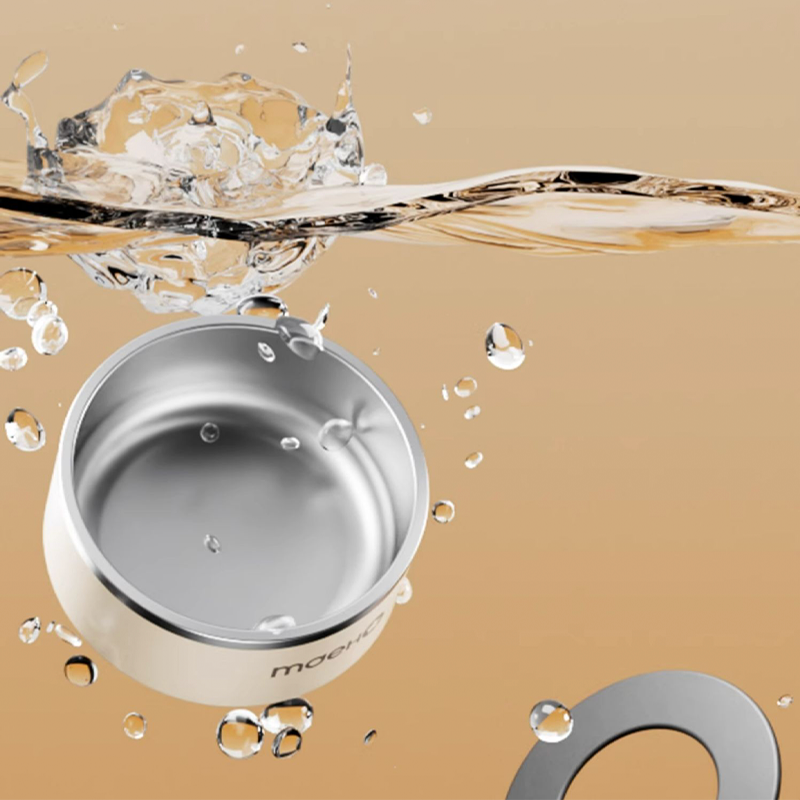 Stainless Steel Dog Bowl Anti-Spill Pet Food Feeder Waterer - PIKAPIKA