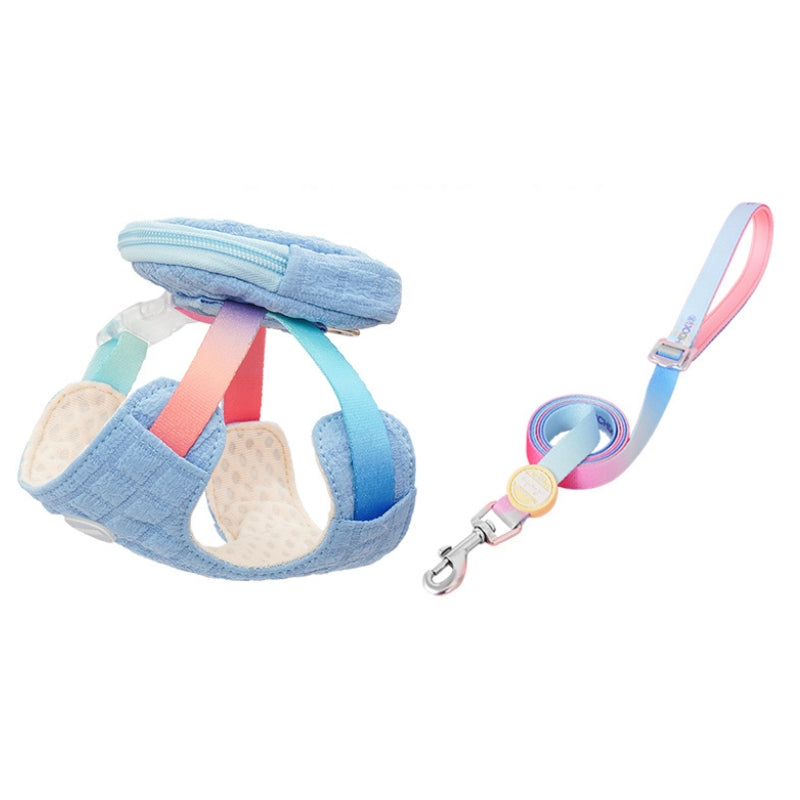 Dog Harness Leash Set Adjustable With Small Bag for Small Medium Dog - PIKAPIKA