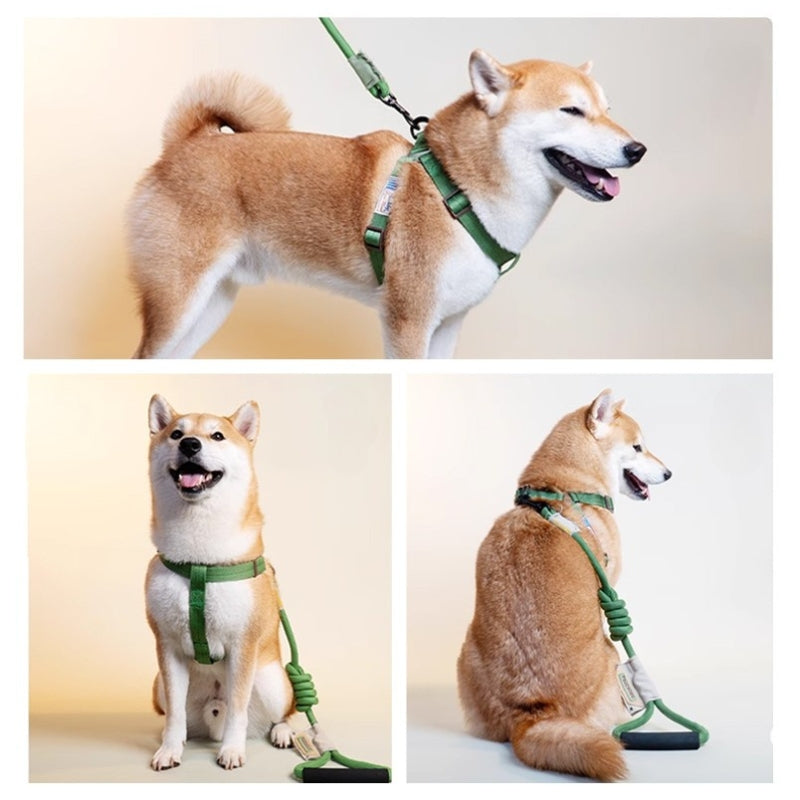 Dog Harness Vest-Style Collar Leash Set for Dog Walking - PIKAPIKA