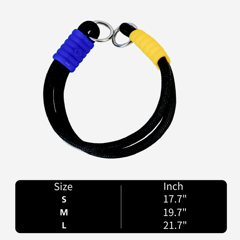 Dog Collar For Small Medium Dog Neck 17.7"- 21.7" Outing Nylon Collar - PIKAPIKA