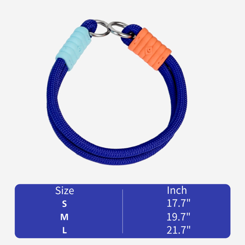 Dog Collar For Small Medium Dog Neck 17.7"- 21.7" Outing Nylon Collar - PIKAPIKA
