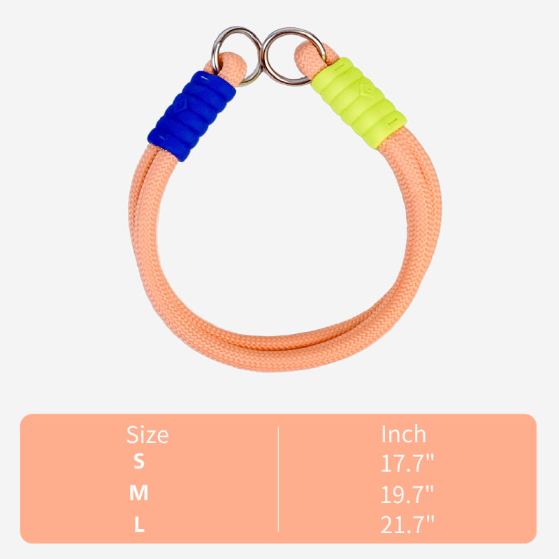 Dog Collar For Small Medium Dog Neck 17.7"- 21.7" Outing Nylon Collar - PIKAPIKA