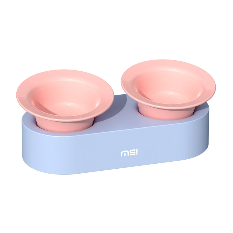 Double Ceramic Pet Food Bowl Dog Cat Water Bowl With Holder - PIKAPIKA