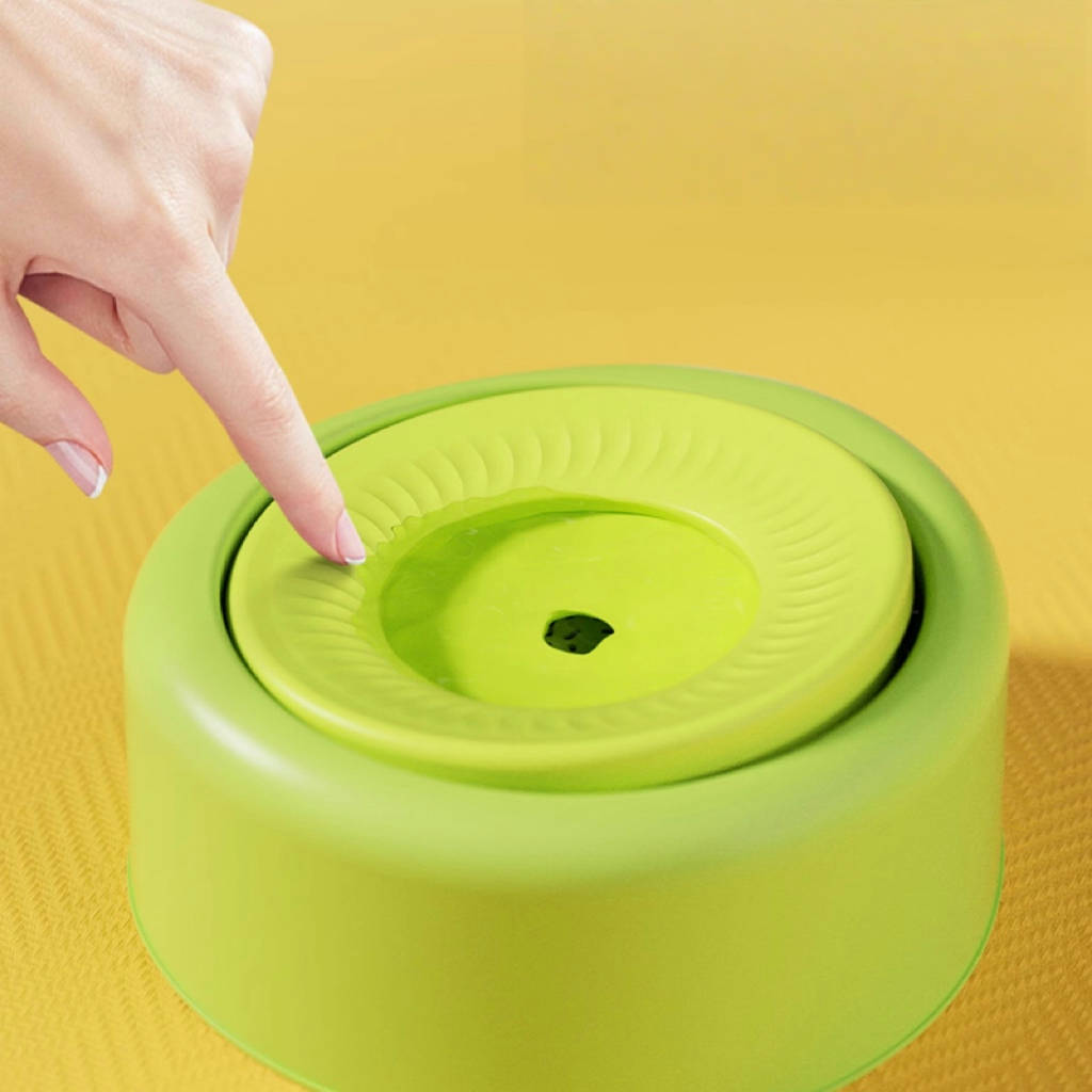 Cat Water Fountain Floating No-Spill Dog Stainless Steel Bowl Set - PIKAPIKA