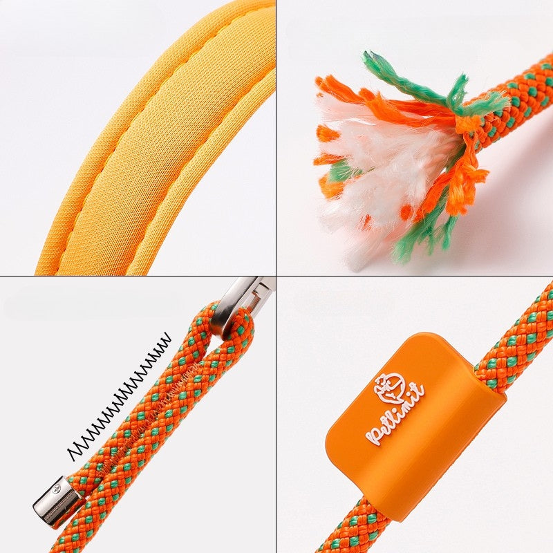 No-Pull Dog Training Leash Collar Set Heavy Duty 3.9-5.9 ft - PIKAPIKA