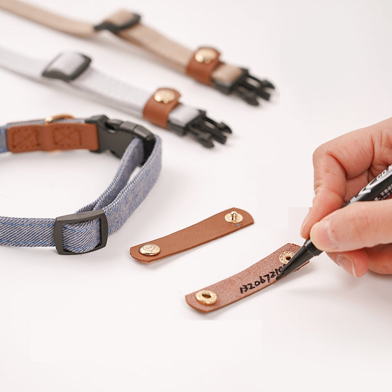 Personalized Dog Collar with ID Tag Anti-Loss Adjustable Neck Strap - PIKAPIKA