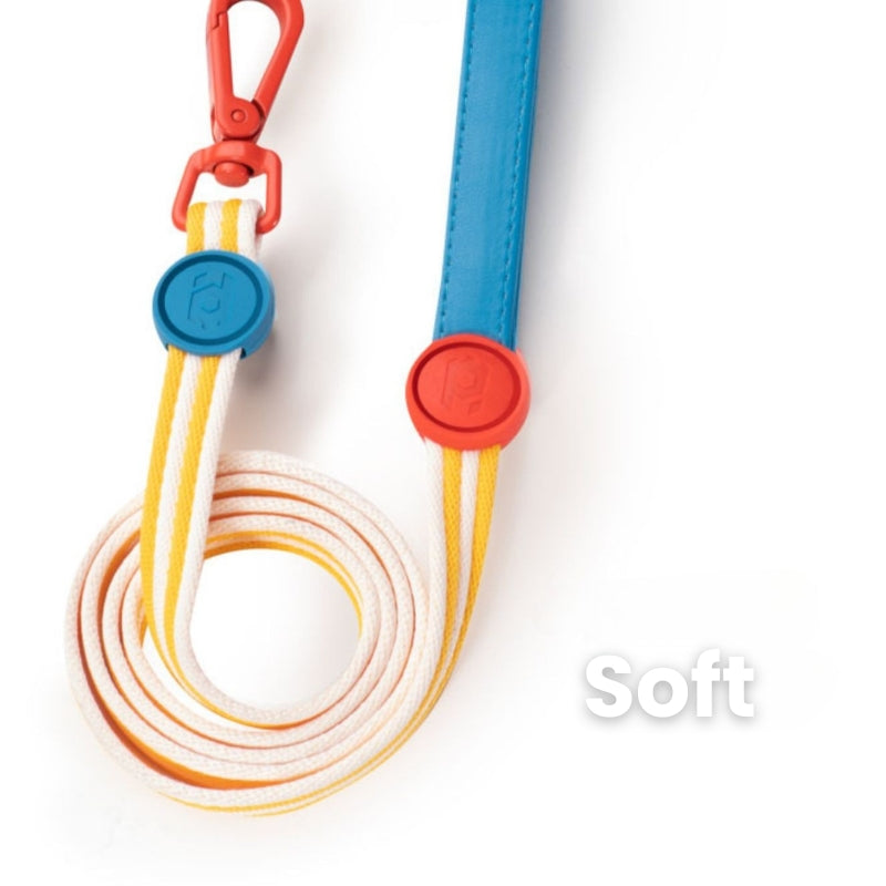 Pet Collar 3.9 ft Leash Set Soft Nylon for Small Medium Dog - PIKAPIKA