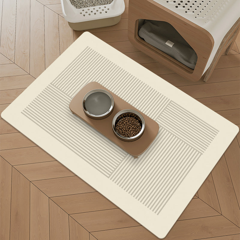 Pet Feeding Mat Leather Dog Food Mat Waterproof Anti-slide - PIKAPIKA