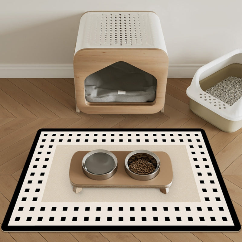 Pet Feeding Mat Leather Dog Food Mat Waterproof Anti-slide - PIKAPIKA