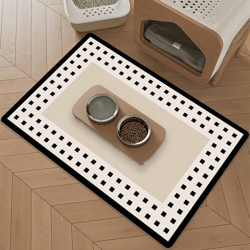 Pet Feeding Mat Leather Dog Food Mat Waterproof Anti-slide - PIKAPIKA