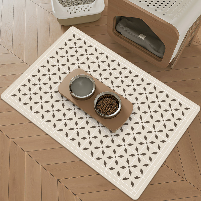 Pet Feeding Mat Leather Dog Food Mat Waterproof Anti-slide - PIKAPIKA