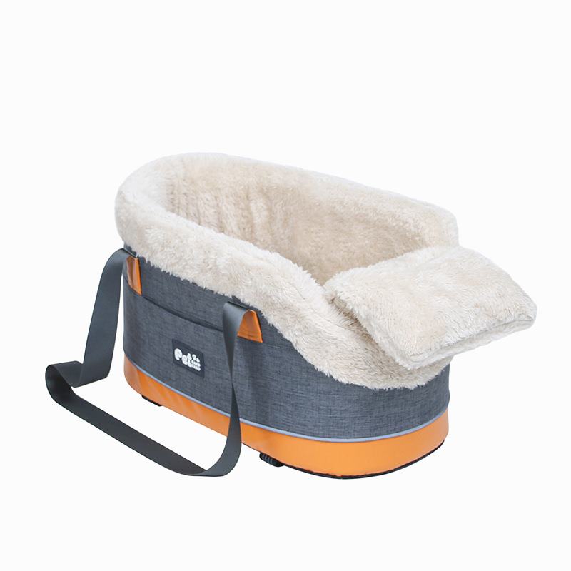 Pet Car Seat Center Console Seat Outing Carrier for Dog Up To 11 lbs - PIKAPIKA