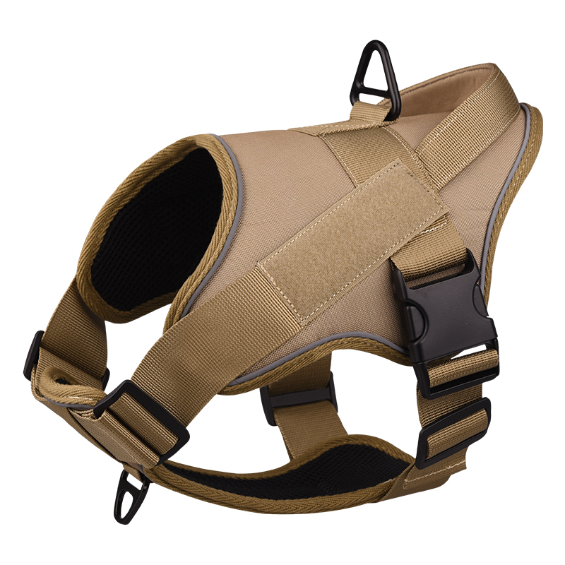 Military Tactical No-Pull Dog Harness Outdoor Vest with Leash - PIKAPIKA