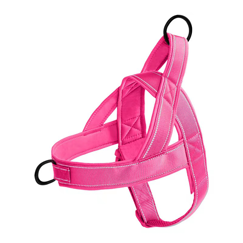 Large Dog Harness Collar Set No-Pull Anti-Escape Handle - PIKAPIKA