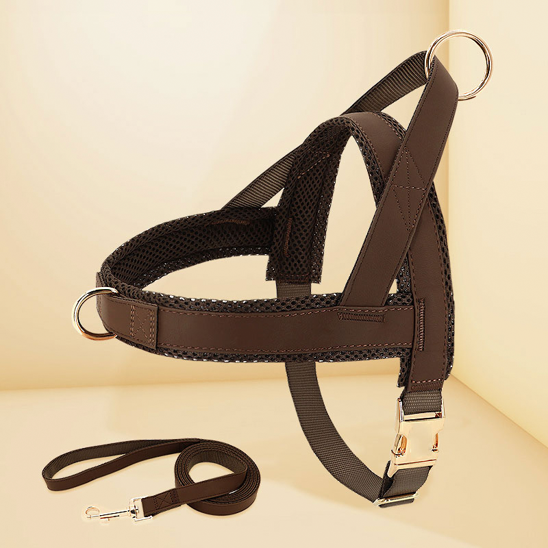 Dog Harness Vest Set Adjustable No-Choke with Leash - PIKAPIKA