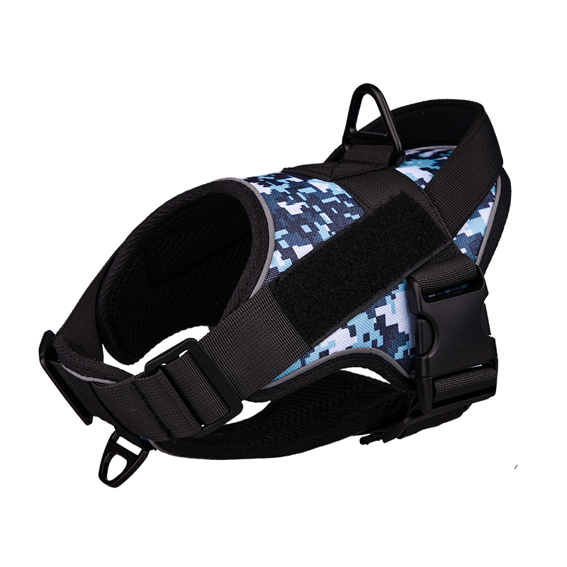 Military Tactical No-Pull Dog Harness Outdoor Vest with Leash - PIKAPIKA