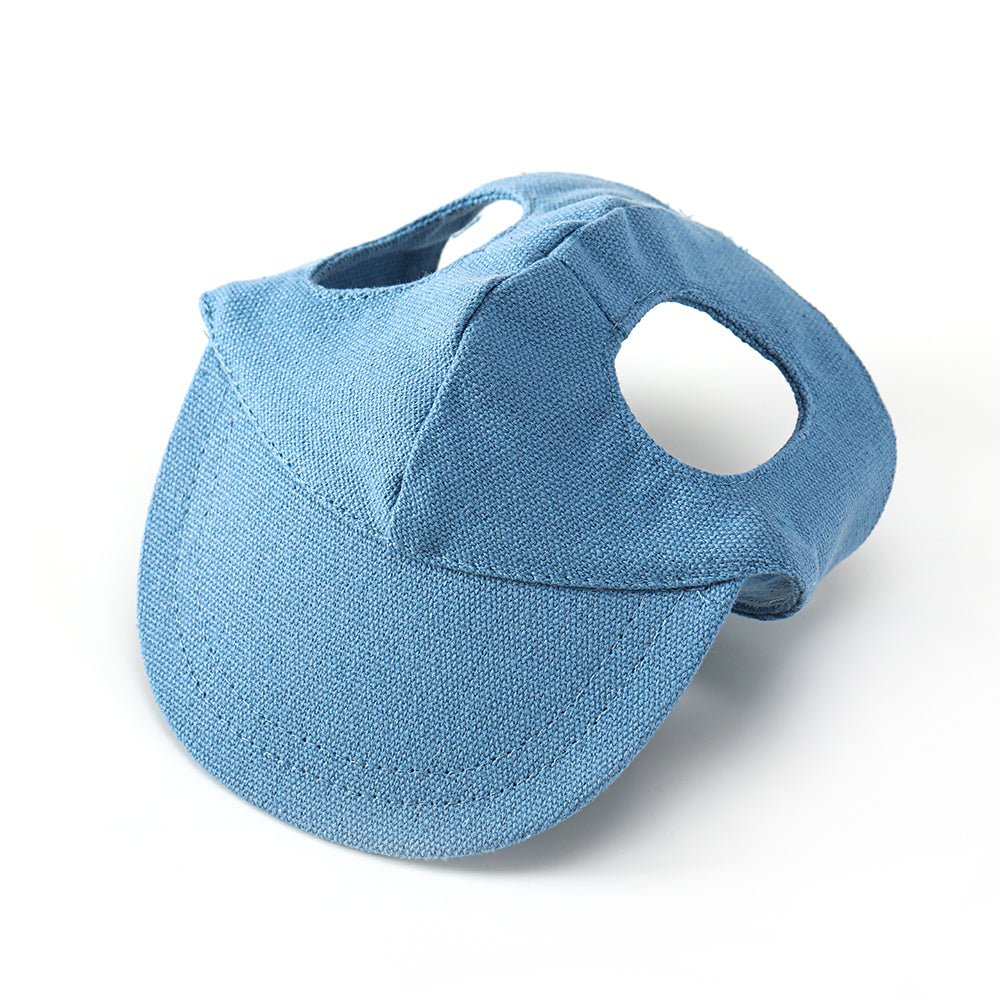 Adjustable Dog Baseball Cap with Ear Holes Outdoor Sunscreen Pet Hat - PIKAPIKA