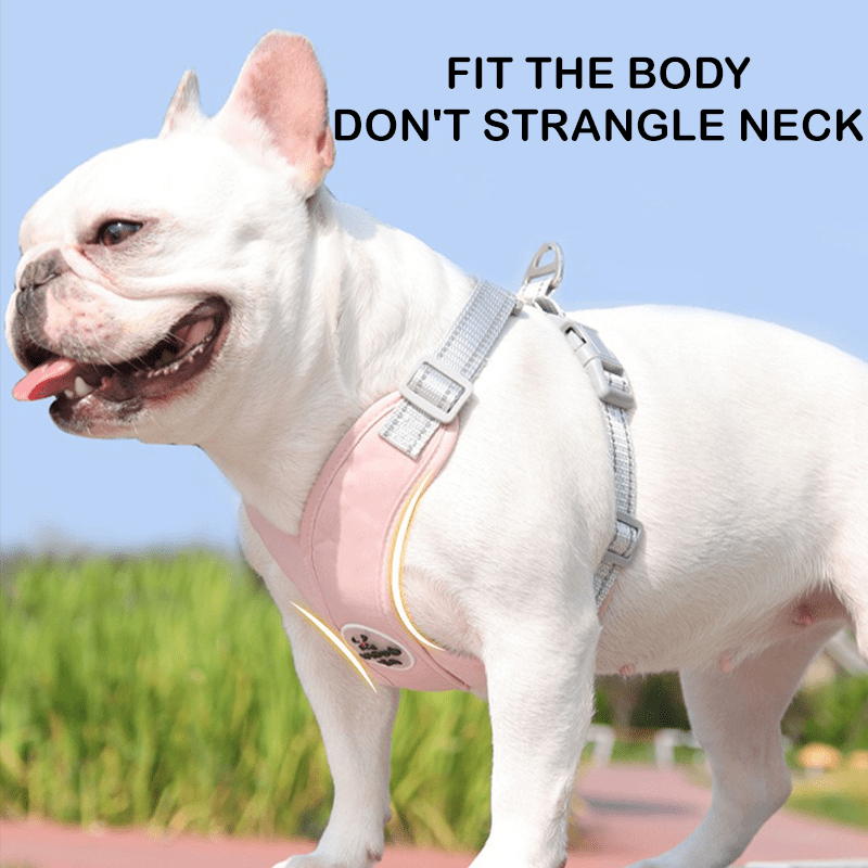 Adjustable Dog Harness Vest Strong Walking Leash for Medium Dogs - PIKAPIKA