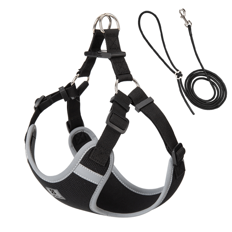 Adjustable Summer Vest Dog Leash Harness for Small Medium Big Dogs - PIKAPIKA