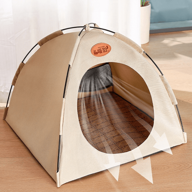 All - Season Cat Tent Bed With Mat Cushion - PIKAPIKA
