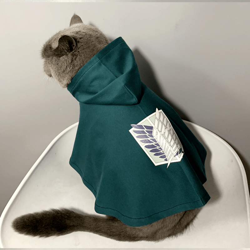 Attack on Titan Pet Cloak Halloween Survey Corps Wings of Freedom Costume - PIKAPIKA
