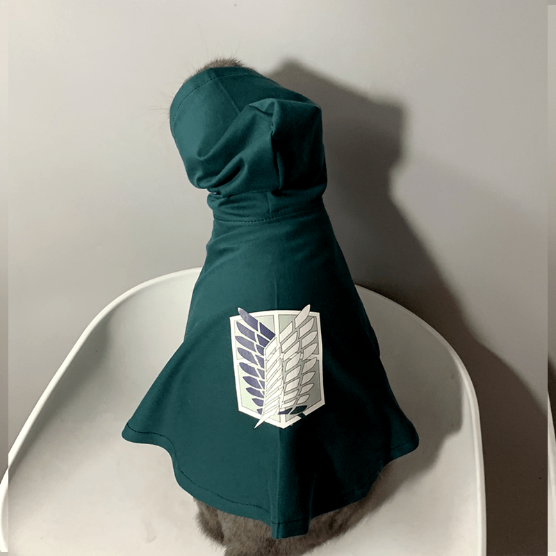 Attack on Titan Pet Cloak Halloween Survey Corps Wings of Freedom Costume - PIKAPIKA