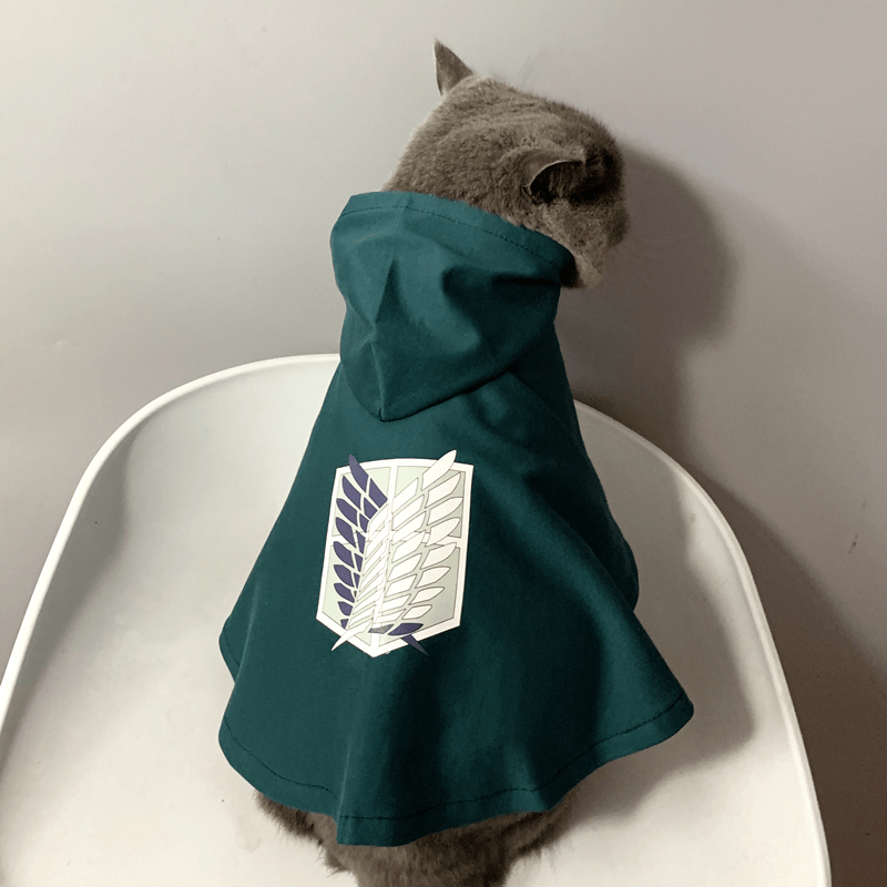 Attack on Titan Pet Cloak Halloween Survey Corps Wings of Freedom Costume - PIKAPIKA