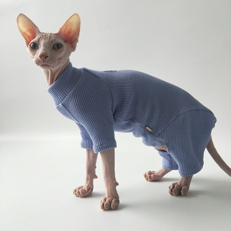 Basic Cotton Onesie Sphynx Cat Clothes - PIKAPIKA