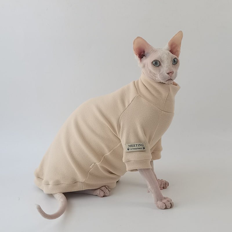Basic Cotton T-shirt Sphynx Cat Clothes - PIKAPIKA