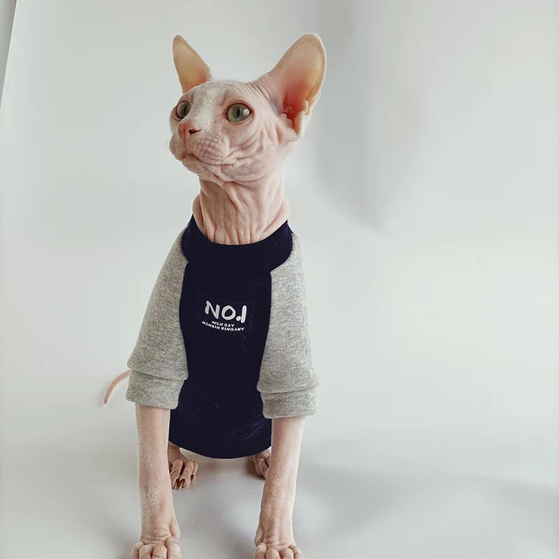 Basic T-shirt Sphynx Cat Clothes - PIKAPIKA
