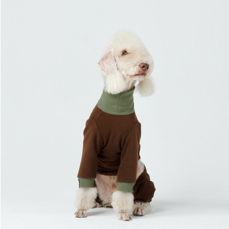 Bedlington Dog Clothes Turtleneck Onesies - PIKAPIKA