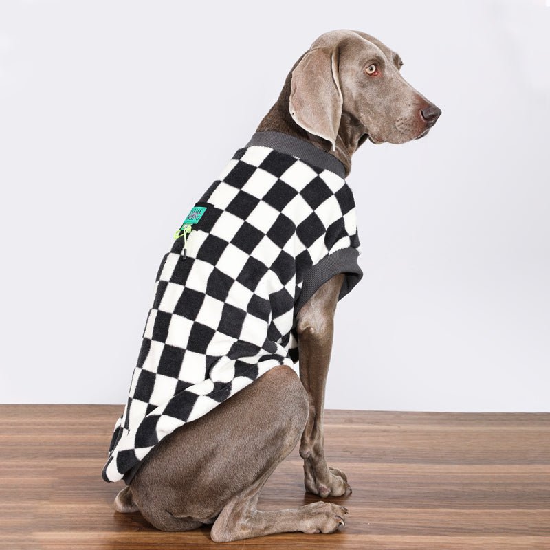 Big Dog Clothes Sweaters Checkerboard Vest - PIKAPIKA