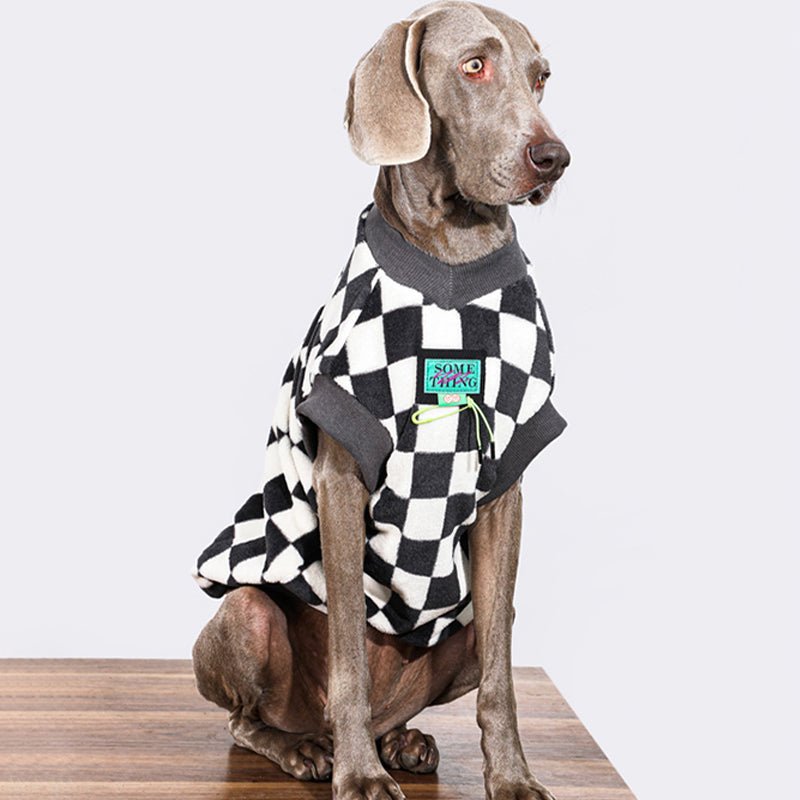 Big Dog Clothes Sweaters Checkerboard Vest - PIKAPIKA