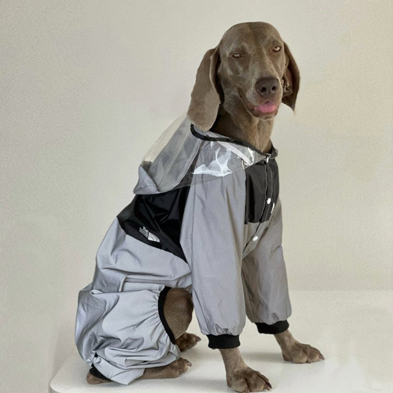Big Dog Clothing Raincoat Reflective Waterproof Onesie Jacket - PIKAPIKA