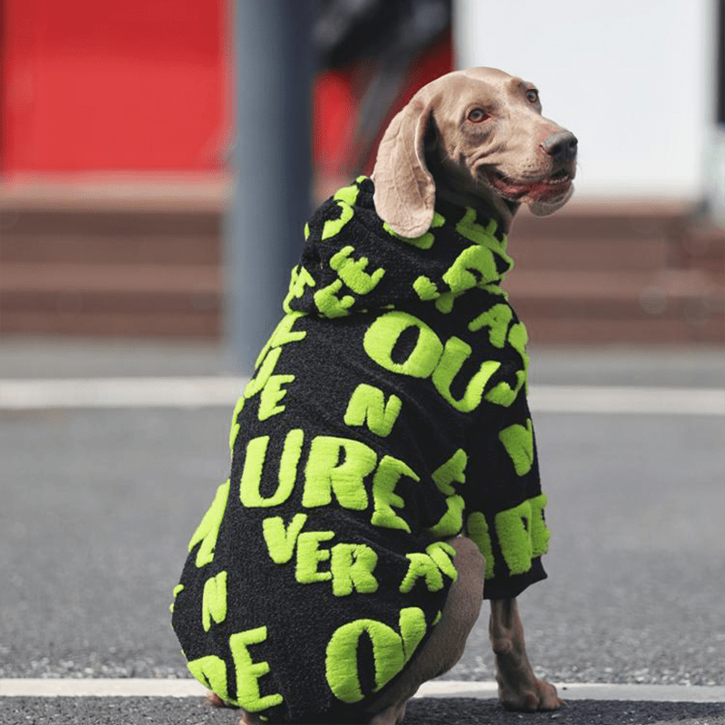 Big Dog Hoodie Large Size Clothes Fleece Sweatshirts - PIKAPIKA