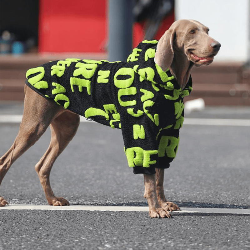 Big Dog Hoodie Large Size Clothes Fleece Sweatshirts - PIKAPIKA