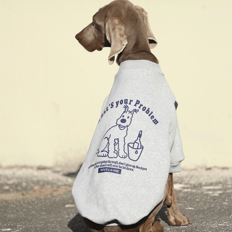 Big Dog Hoodie Sweatshirts Cotton Breathable Clothes Casual Wear - PIKAPIKA