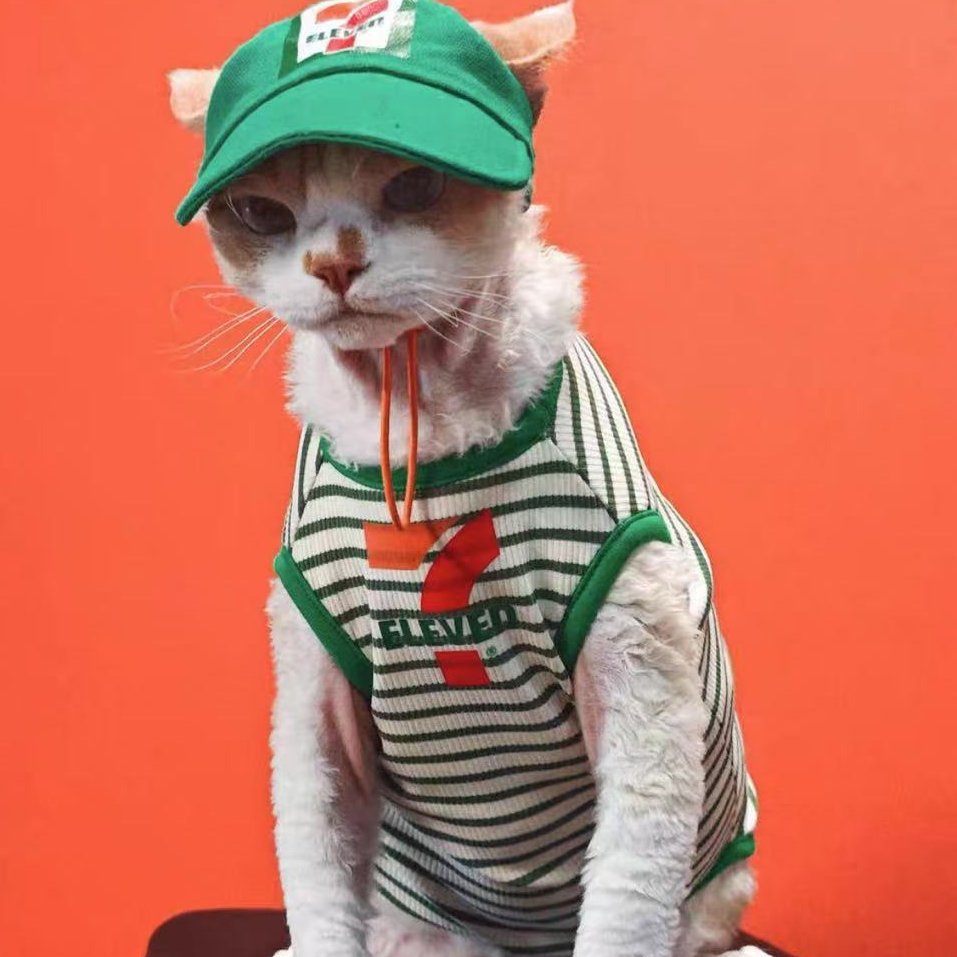 Breathable Cooling Cotton Tank – Summer Pet Shirt for Sphynx Cats - PIKAPIKA