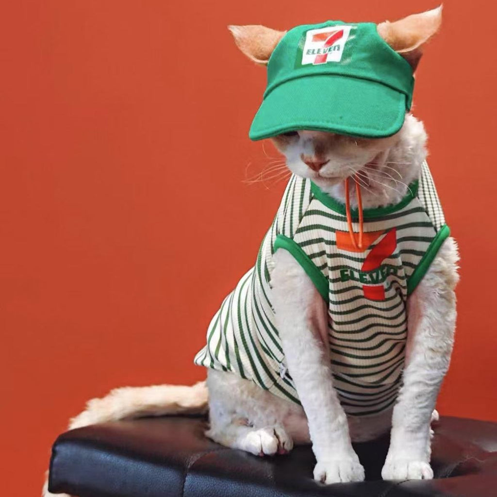 Breathable Cooling Cotton Tank – Summer Pet Shirt for Sphynx Cats - PIKAPIKA