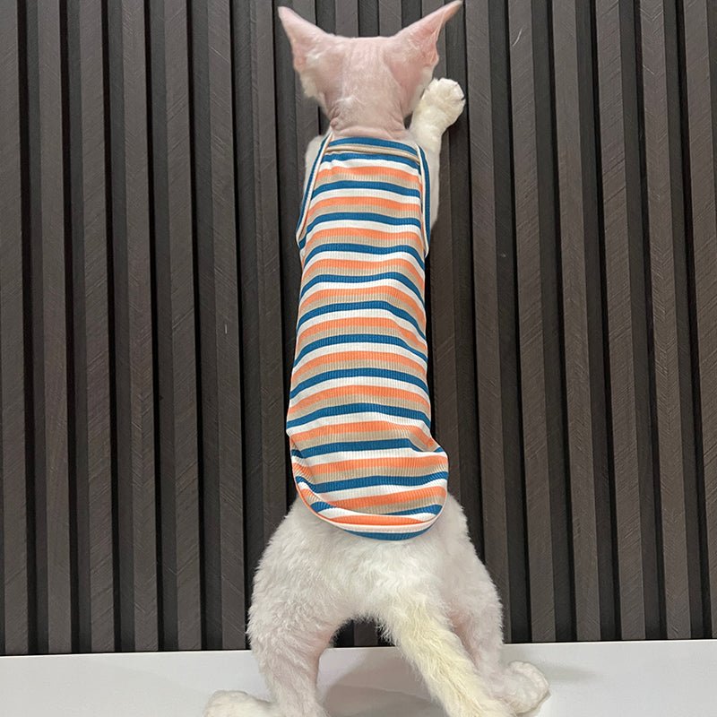 Breathable Cotton Homewear Catsuit for Sphynx Cats - PIKAPIKA