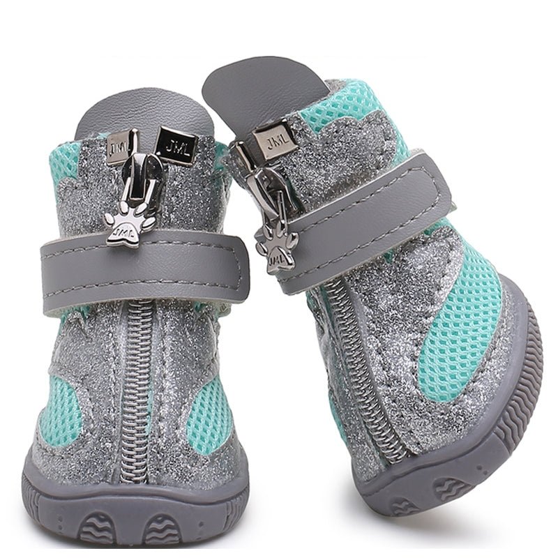 Breathable Dog Shoes Boots Anti - slip Reflective Outdoor Gear For Small Dog - PIKAPIKA