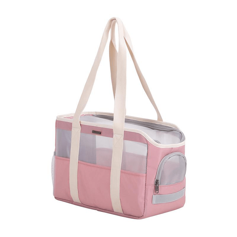 Breathable Mesh Summer Travel Bag Portable Pet Carrier Tote - PIKAPIKA