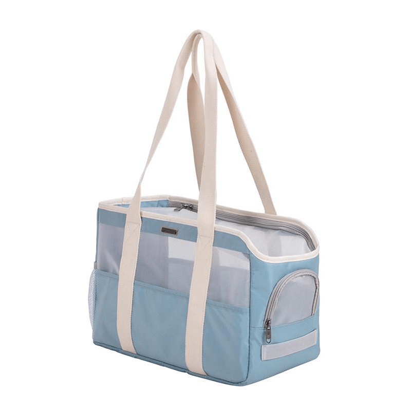 Breathable Mesh Summer Travel Bag Portable Pet Carrier Tote - PIKAPIKA