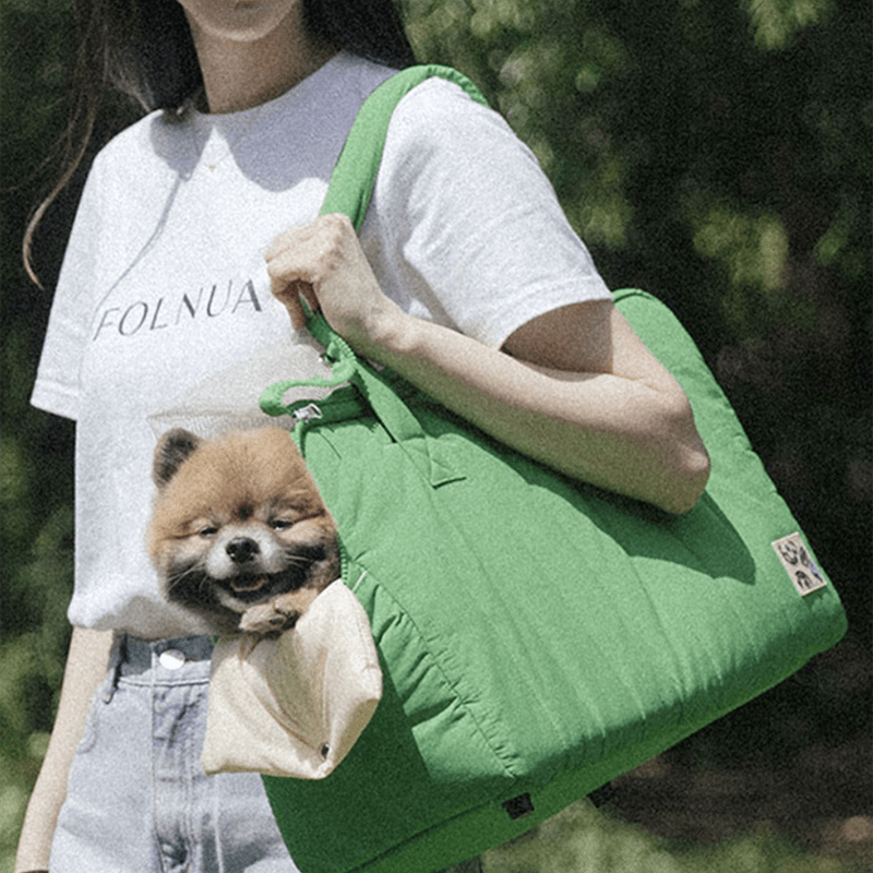 Breathable Pet Sling Carrier Shoulder & Handheld Travel Bag - PIKAPIKA