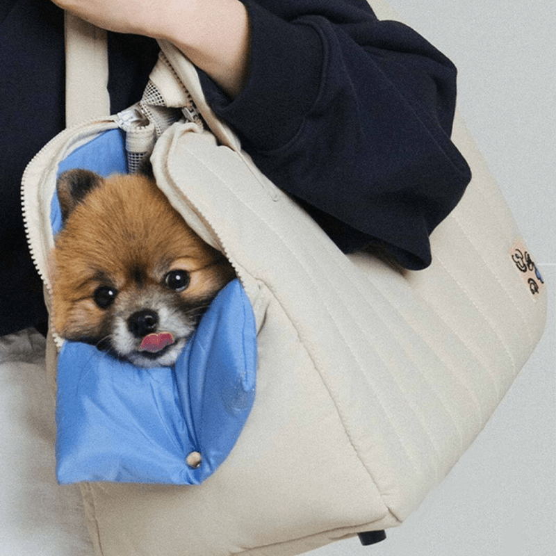 Breathable Pet Sling Carrier Shoulder & Handheld Travel Bag - PIKAPIKA