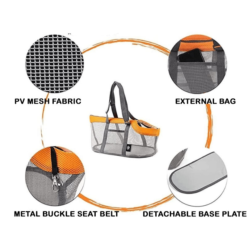 Breathable Summer Travel Bag Large Capacity Portable Pet Shoulder Tote - PIKAPIKA