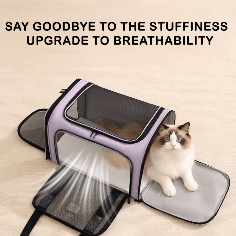 Breathable Travel Bag Large Portable Pet Carrier Backpack - PIKAPIKA